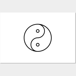 Yin Yang sticker - Ancient Chinese philosophy symbol Posters and Art